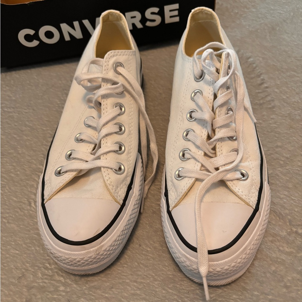 Converse White Low-Top Sneakers